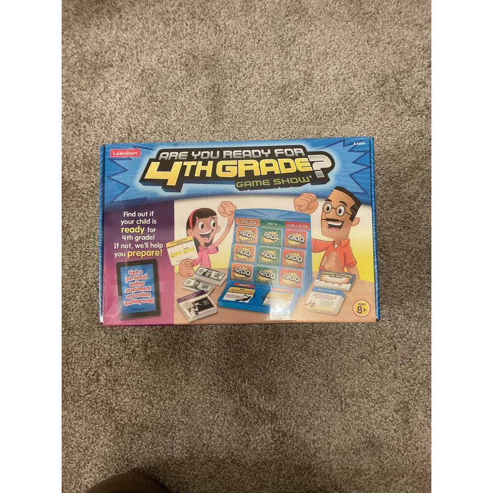 New in Box Lakeshore "Are you Ready for 4th Grade" Game Show Board Game